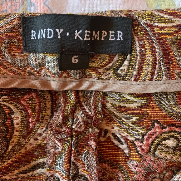 90s Vintage Cropped Patterned Dress Pants - Picture 10 of 10